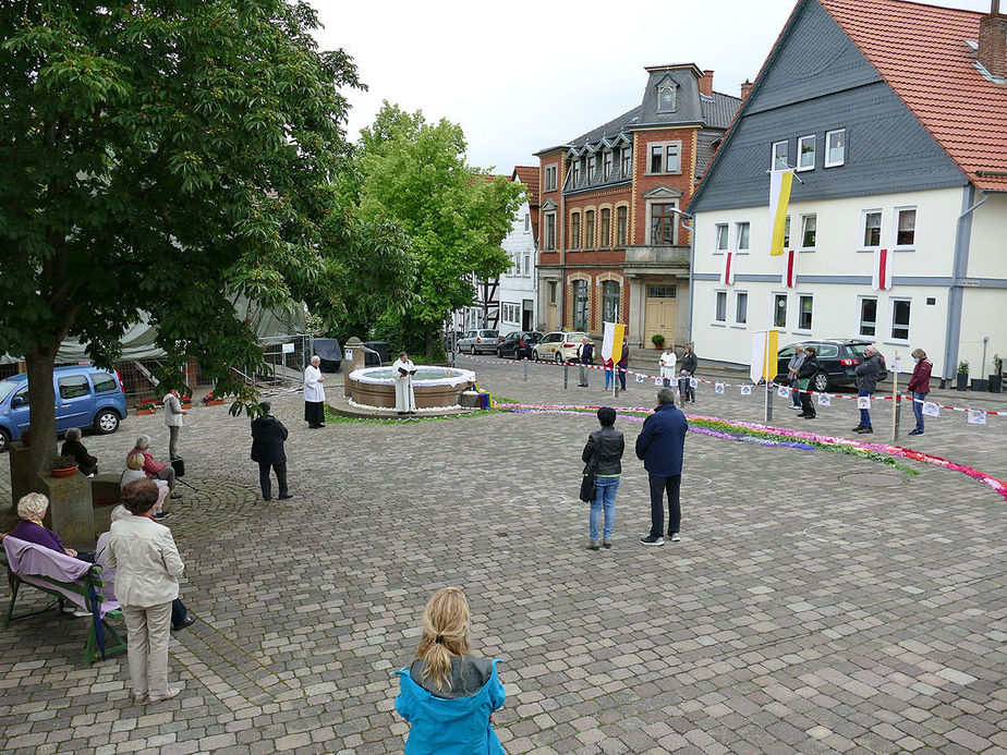 Bluemteppich auf dem Naumburegr Marktplatz (Foto: Karl-Franz Thiede)